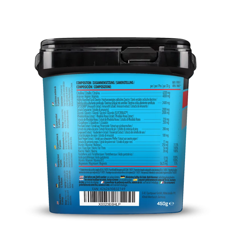 Bodybuilder Pump Pre Workout (450g)