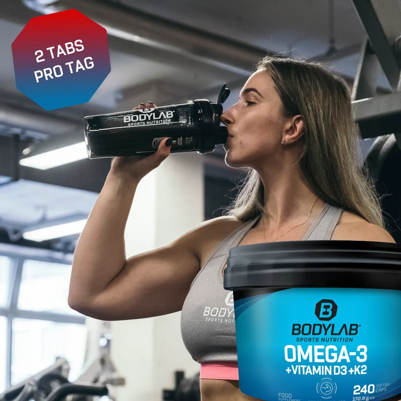 Omega-3 + D3 + K2 (omega-3 triglyceride + vitamins) (240 softgel capsules)