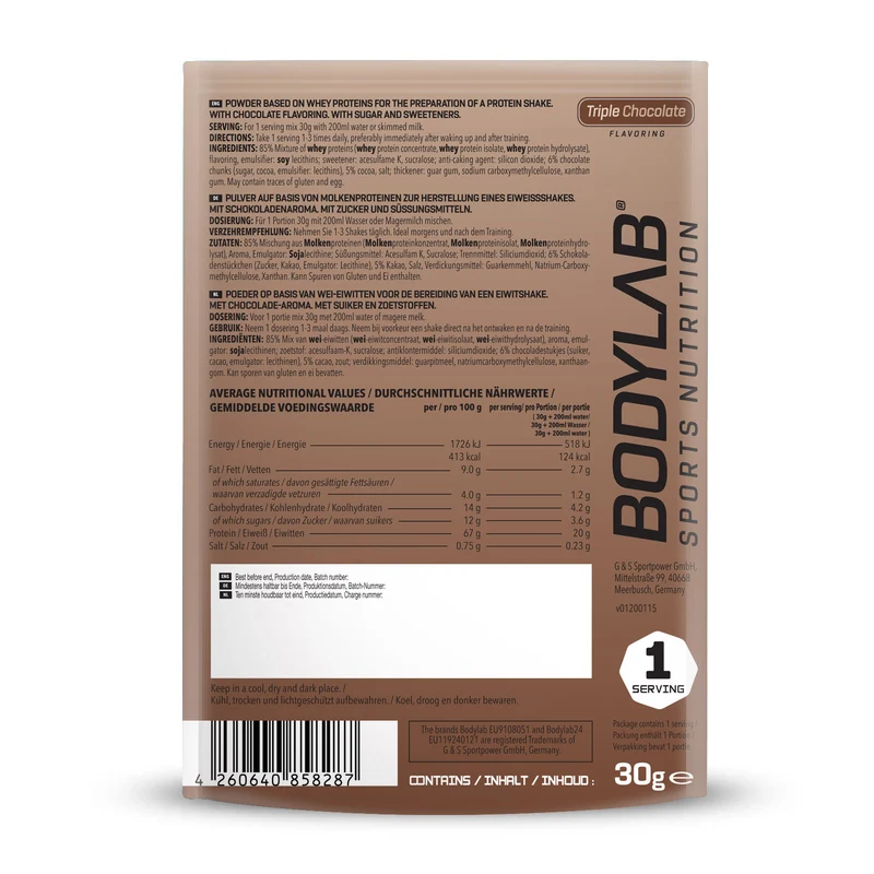 Whey Protein proefpakket (30g)