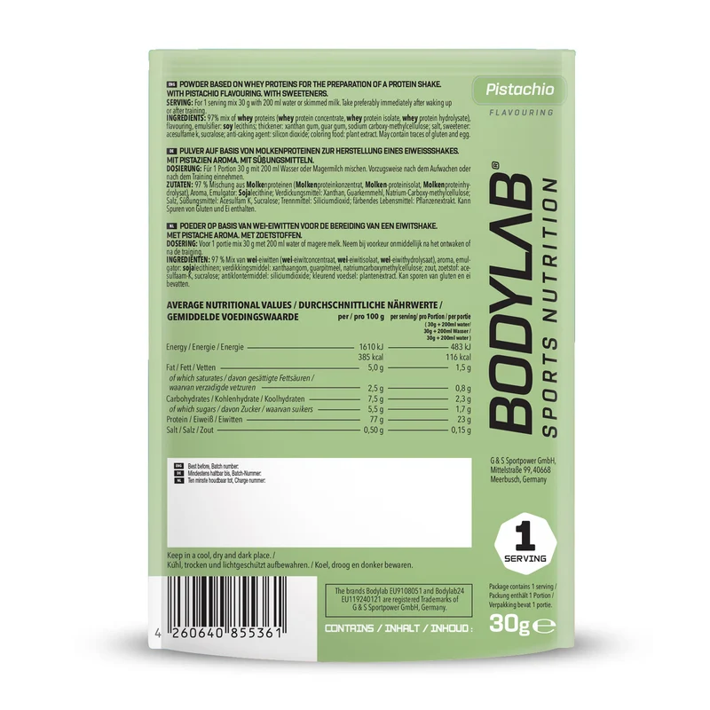 Whey Protein proefpakket (30g)