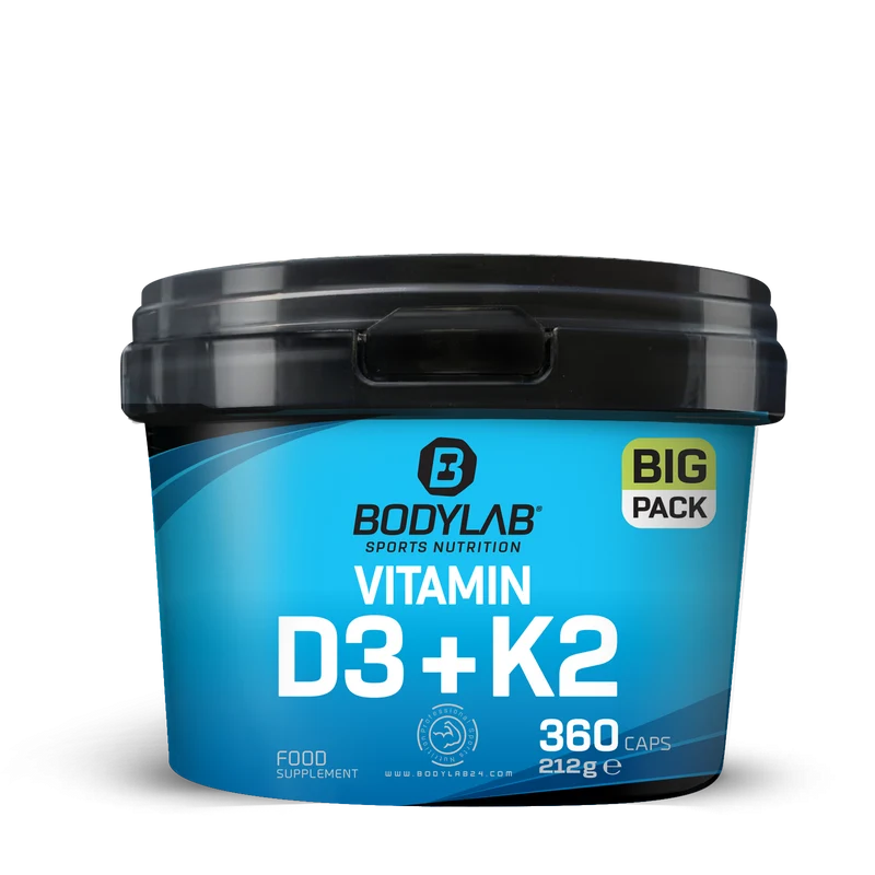 BIG PACK Vitamine D3+ K2 (360 capsules)
