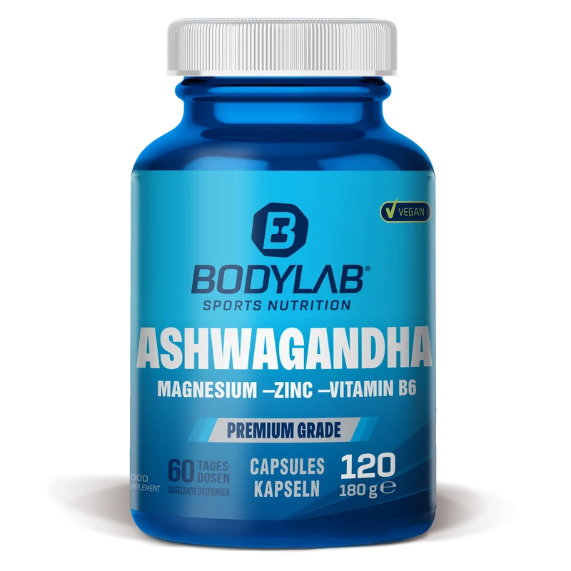Ashwagandha + Magnesium - Zinc - Vitamin B6 (120 capsules)