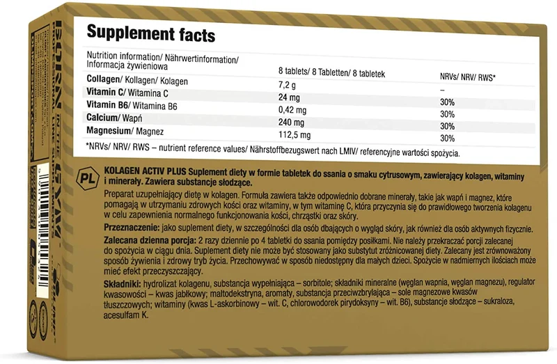 Collagen Active Plus Sport Edition (80 Tabs)