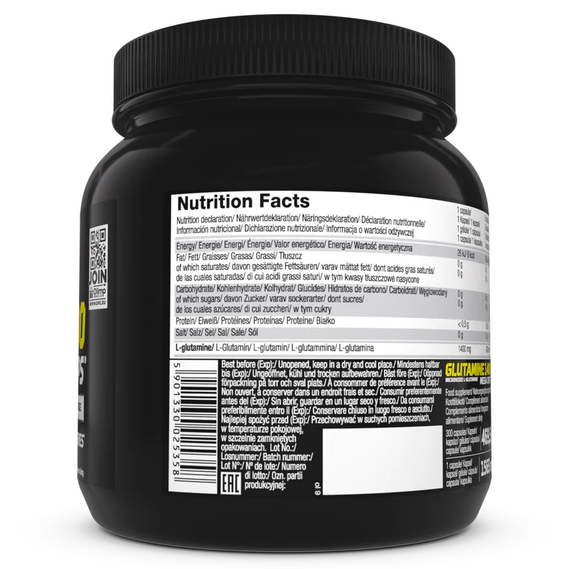 Glutamine Mega caps 1400 (300 caps)