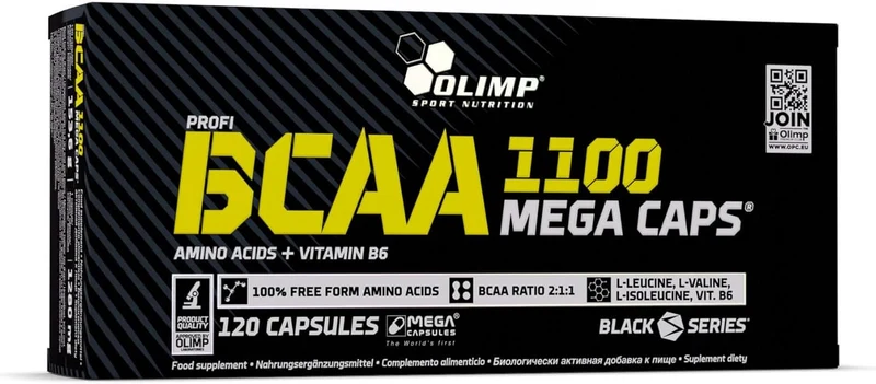 BCAA Mega caps 1100 (120 caps)