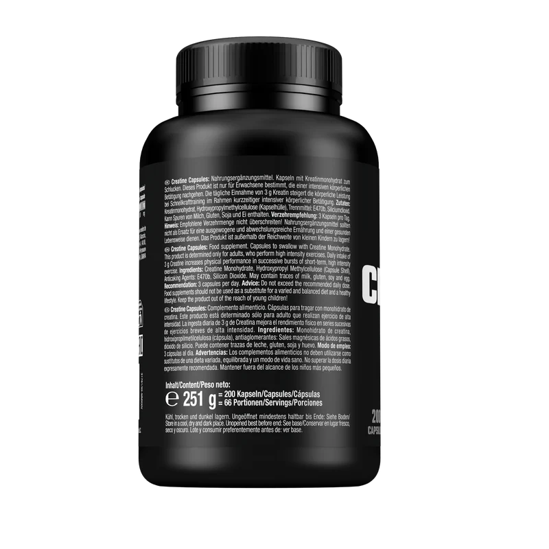 Pure Creatine Capsules (200 caps)