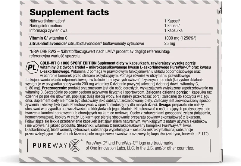 Gold-Vitamin C 1000 Sport Edition (60 caps)