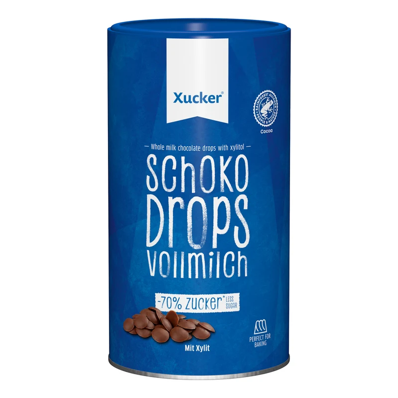 Chocolate Drops Milk Chocolate met finse xylitol (750g)