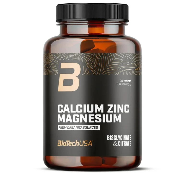 BioTechUSA Organic Calcium Zinc Magnesium 90 Kapseln
