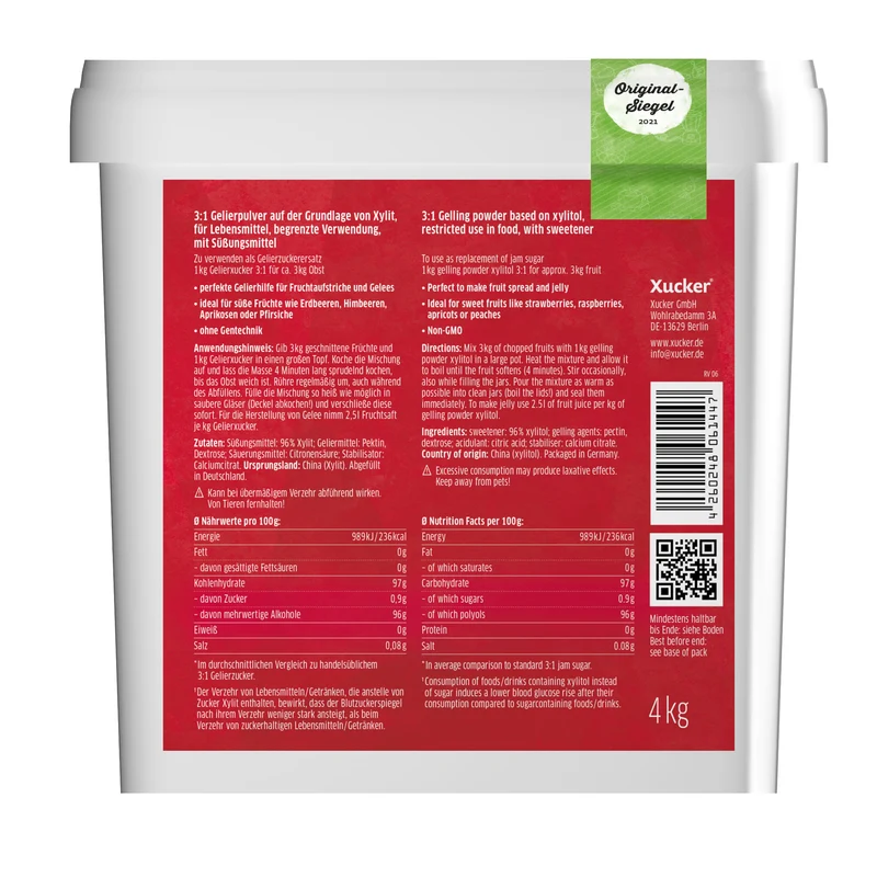3:1 Geleer-Xucker Xylit (4000g)