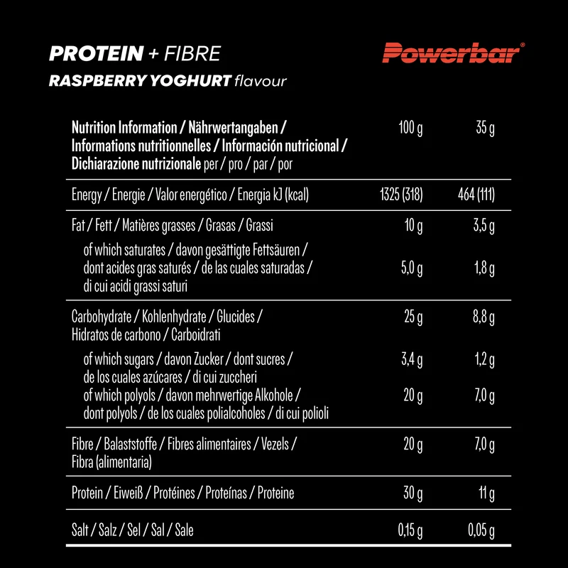 Protein Plus Fibre Bar Raspberry Yoghurt (16x35g)