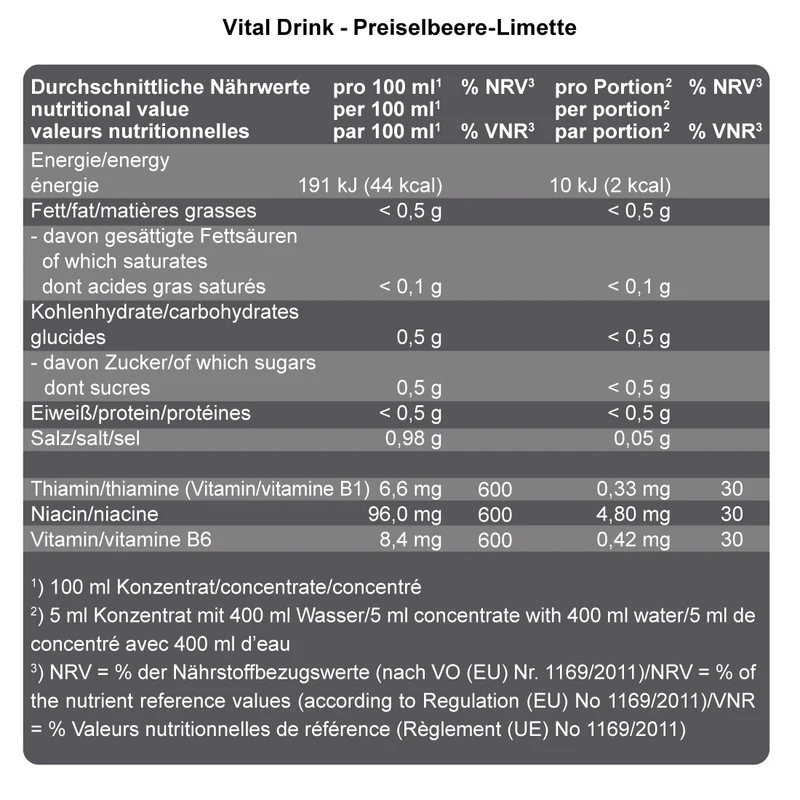 Vital Drink Konzentrat (1000ml)