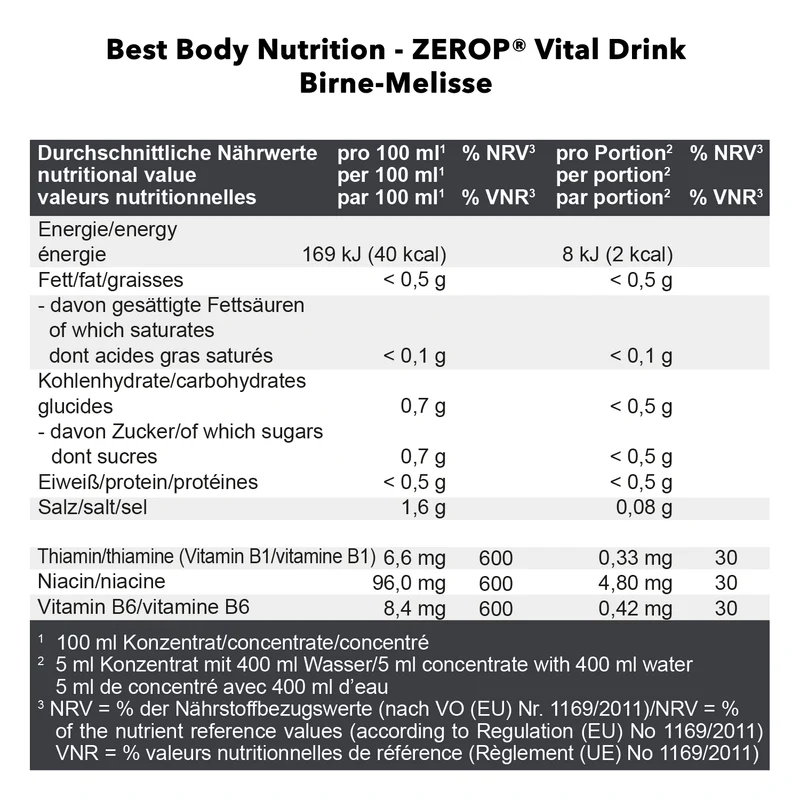 Vital Drink Konzentrat (1000ml)