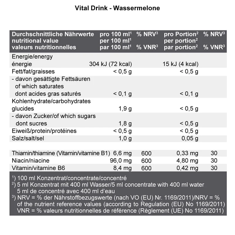 Vital Drink Konzentrat (1000ml)