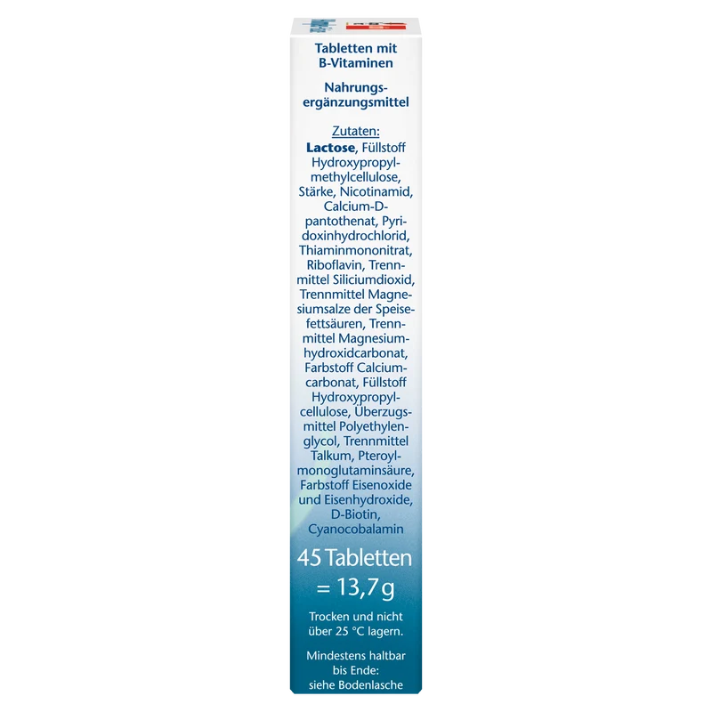 B-complex + Folic acid Depot (45 tabletten)
