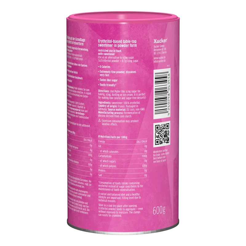 Poeder Xucker Erythritol (600g)