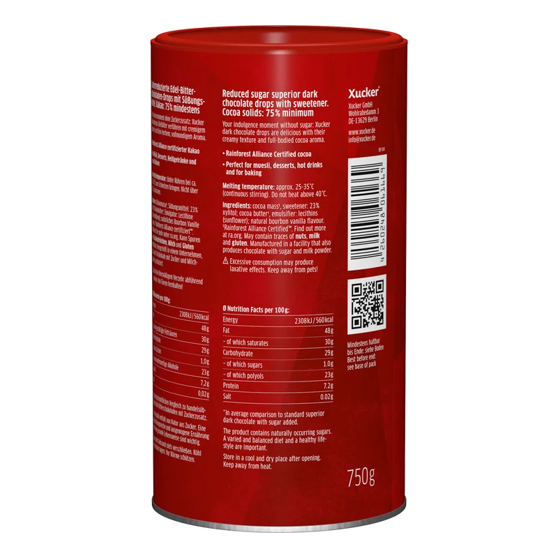Chocolatedrops Dark Chocolate Xylitol (750g)