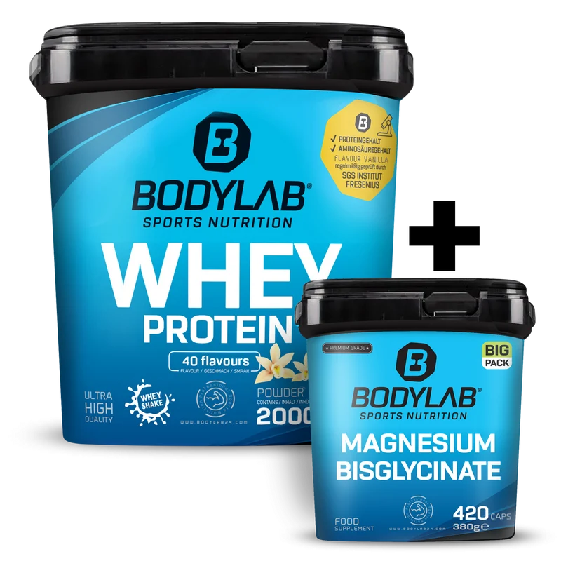 Whey + BIG PACK Magnesium Bisglycinate (420 capsules)