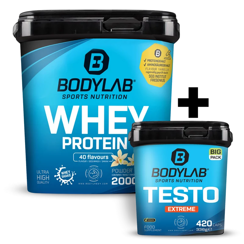Whey + BIG PACK Testo Extreme 2.0 (420 capsules)