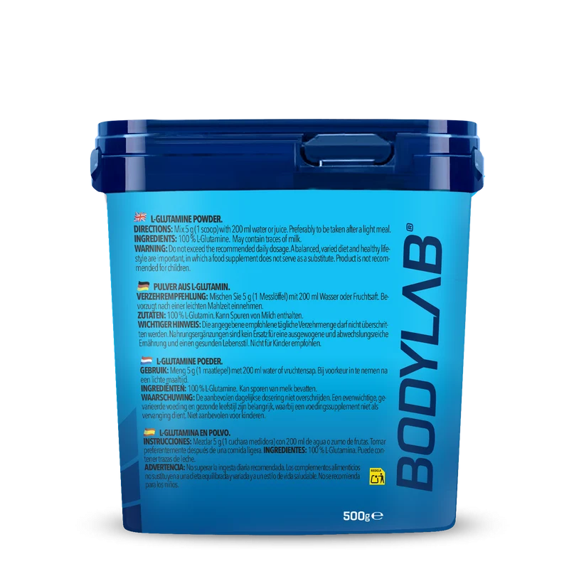 3 x Bodylab24 Glutamin Powder (elk 500g)