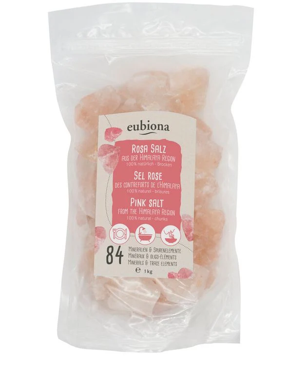 Eubiona - Rosa Kristallsalz -Brocken, 1kg
