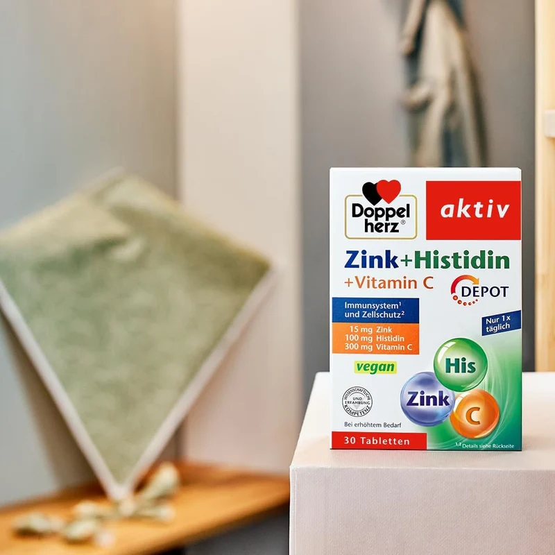 Zink 15 + Histidin + Vitamin C Depot (100 Tabletten)