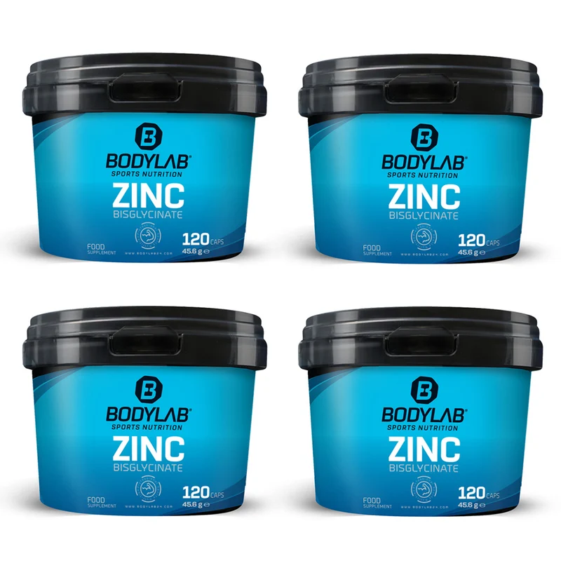4 x Zinc Bisglycinate (elk 120 capsules)