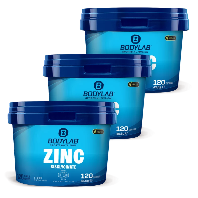 3 x Zinc Bisglycinate (elk 120 capsules)