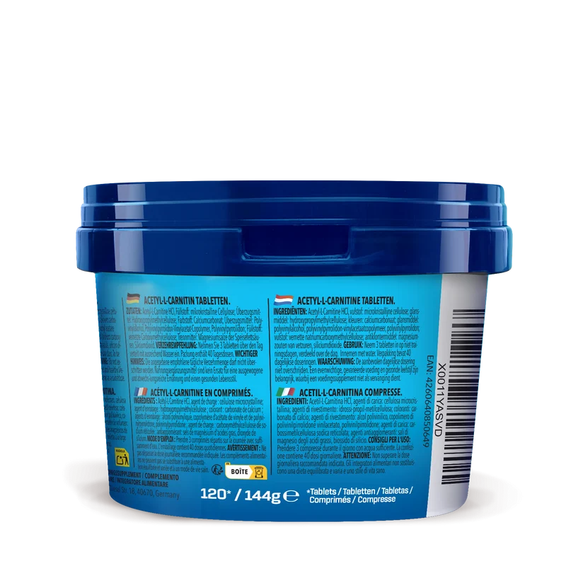 L-Carnitine (Acetyl L-Carnitine) (120 tabletten)