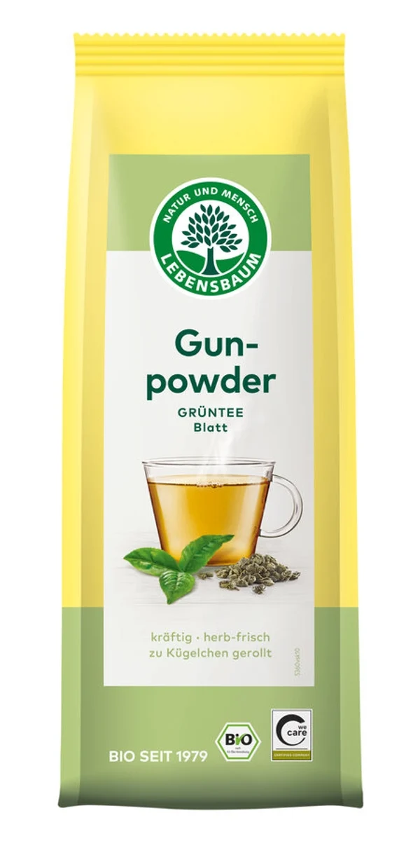 Lebensbaum - Gunpowder Grüntee Blatt bio, 100g