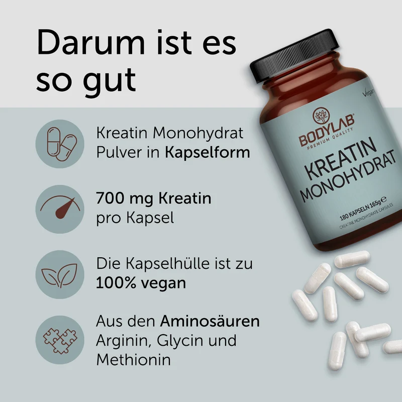 Kreatin Monohydrat (180 capsules)