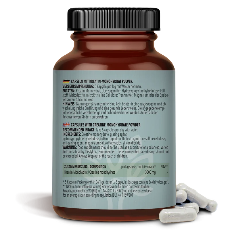 Kreatin Monohydrat (180 capsules)