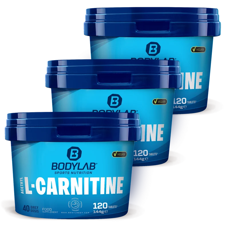 3 x Bodylab24 Acetyl L-Carnitine (elk 120 tabs)