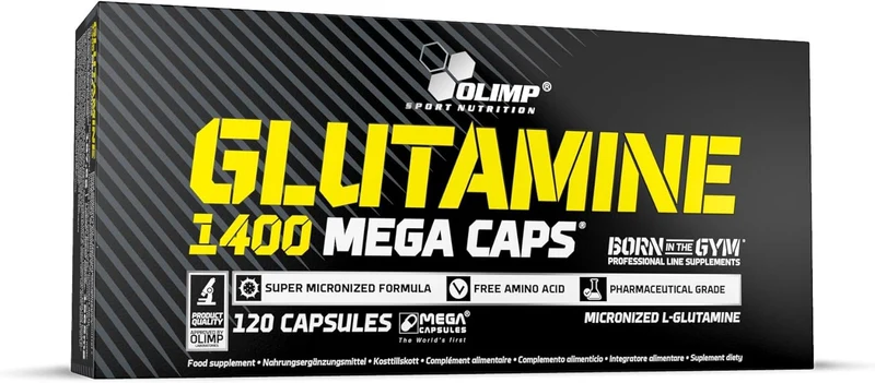 Glutamine Mega caps 1400 (120 caps)