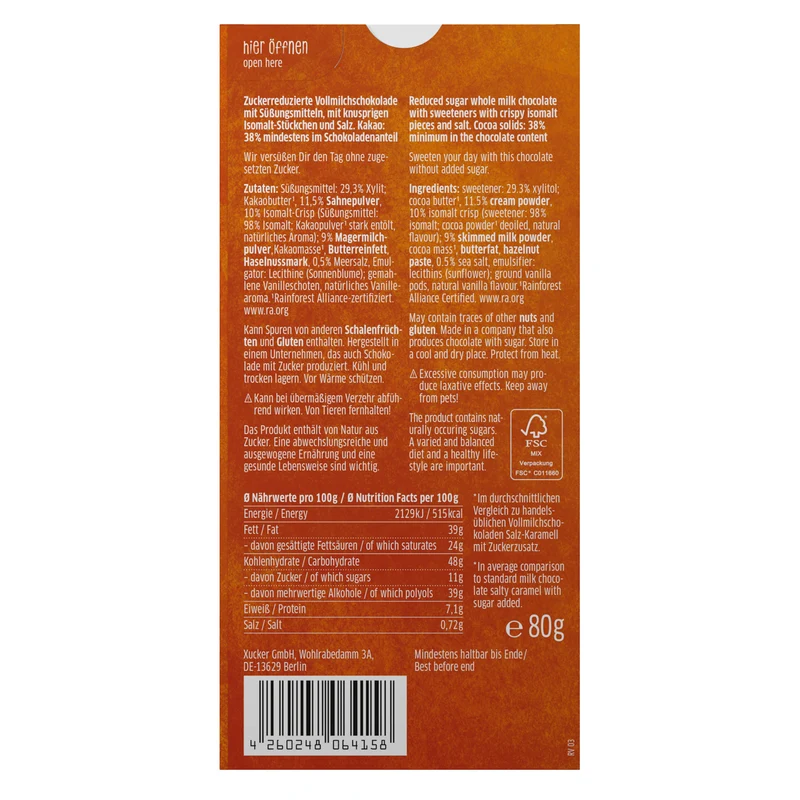 Salted-Caramel Chocolate (100g)