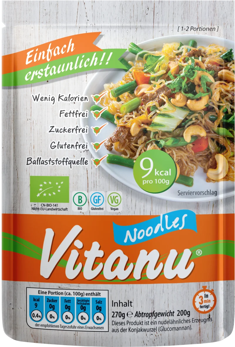 Organic Konjac Noodles (270g)