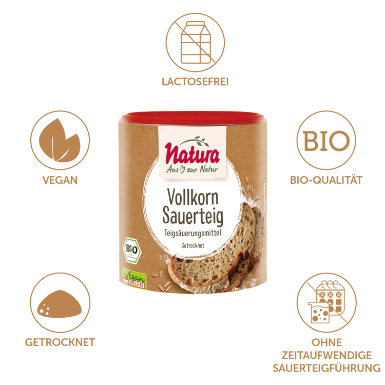Natura - Vollkorn-Sauerteig bio, 125g