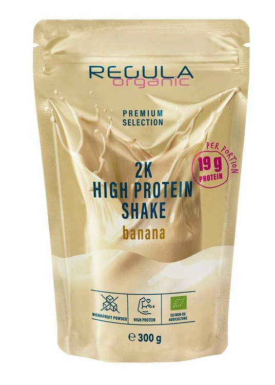 Regula Organic - Protein Shake 2K banana, Bio, 300g