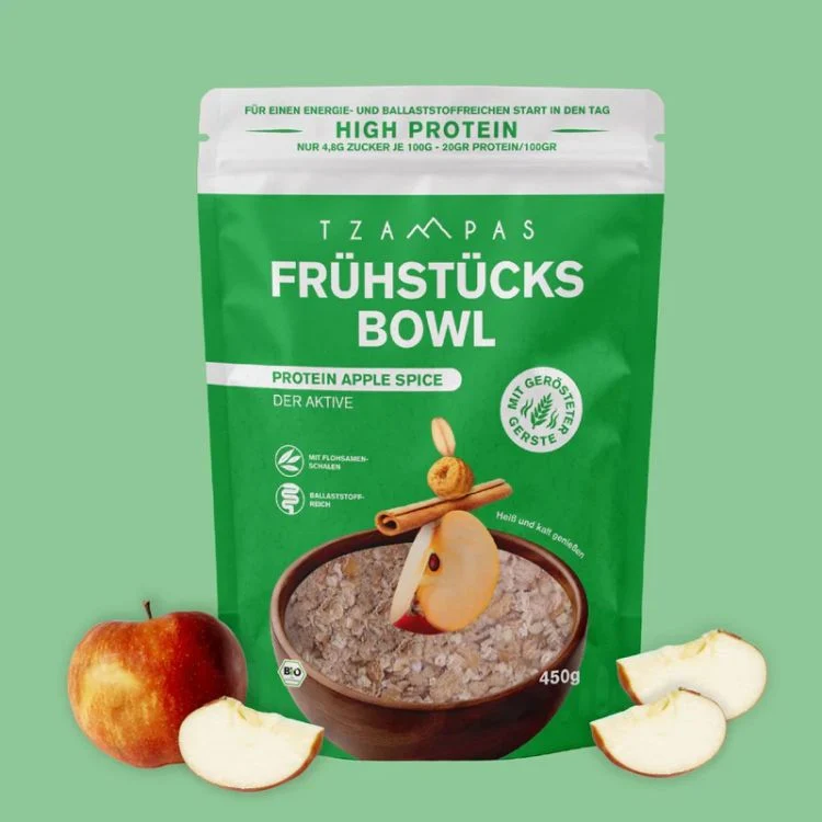 Tzampas - Clean Eating Bowl Protein Apple Spice bio, 450g