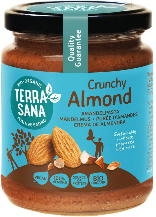 TerraSana - Mandelmus Crunchy bio, 250g