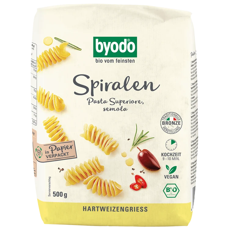 Byodo - Spiralen hell bio, 500g