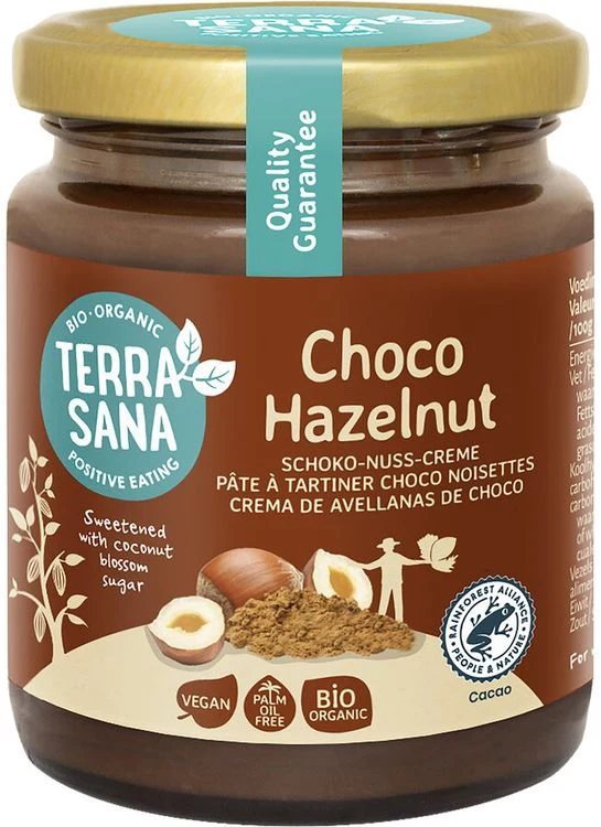 TerraSana - Kakao-Haselnuss-Creme bio, 250g