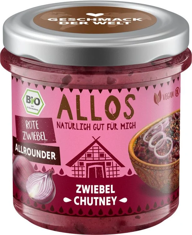 Allos - Geschmack der Welt Zwiebel Chutney, 140g