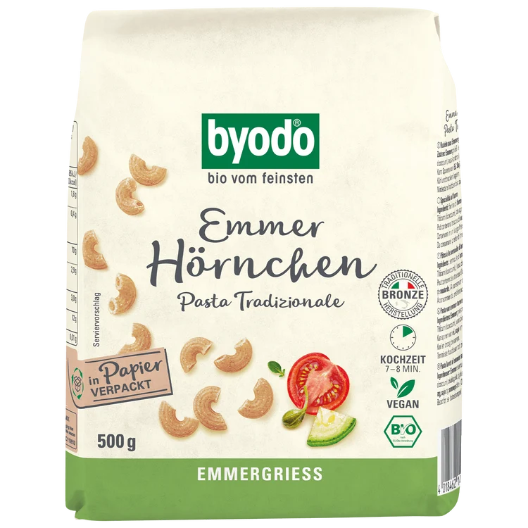 Byodo - Hörnchen Emmer bio, 500g