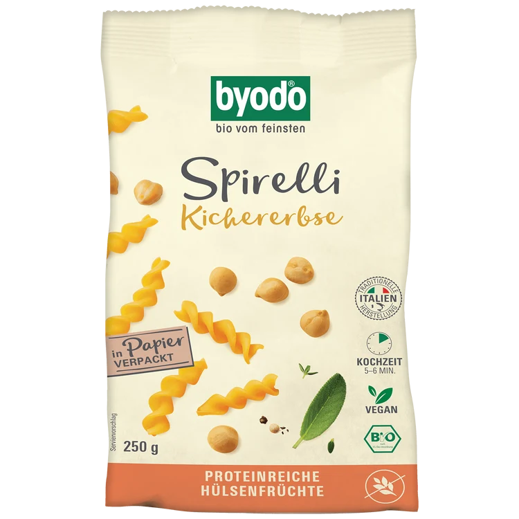 Byodo - Spirelli Kichererbse bio, 250g