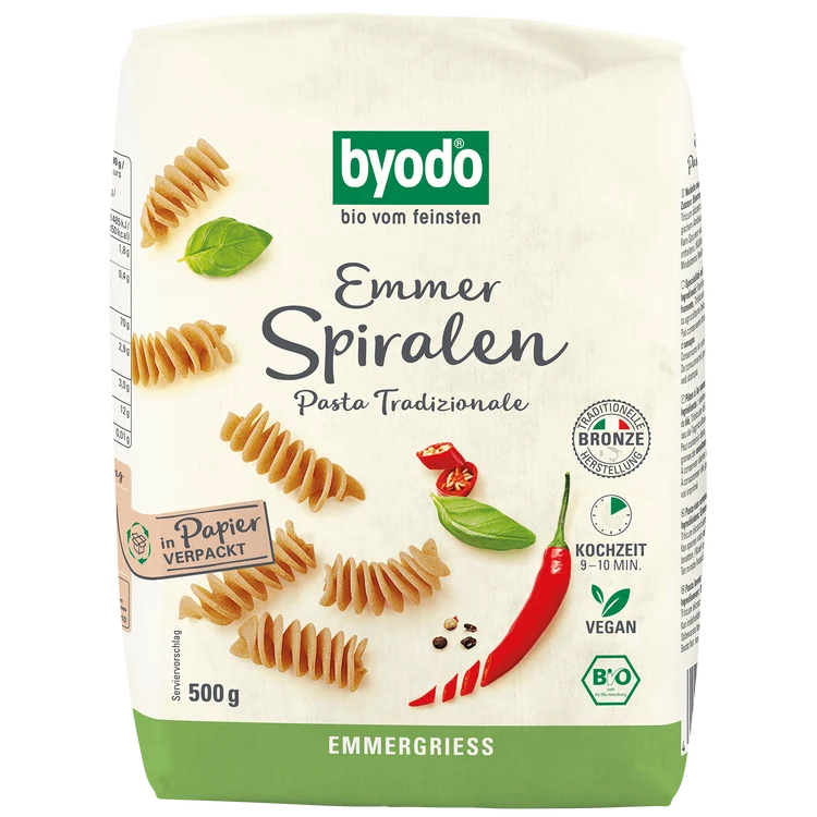 Byodo - Spiralen Emmer bio, 500g