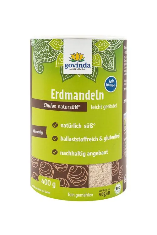 Govinda - Erdmandeln leicht geröstet, gemahlen, 400g