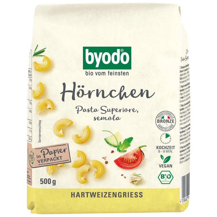 Byodo - Hörnchen hell bio, 500g