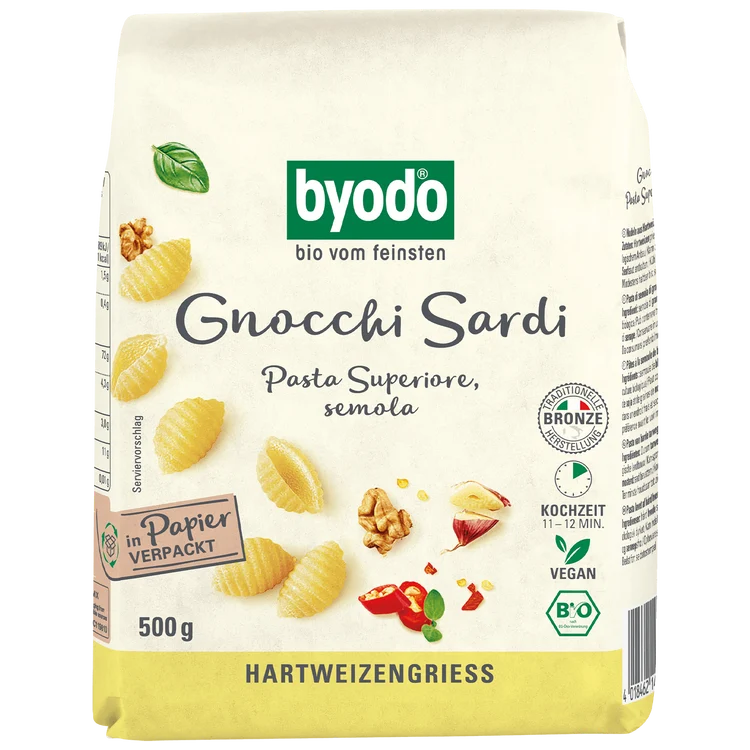 Byodo - Gnocchi Sardi hell bio, 500g