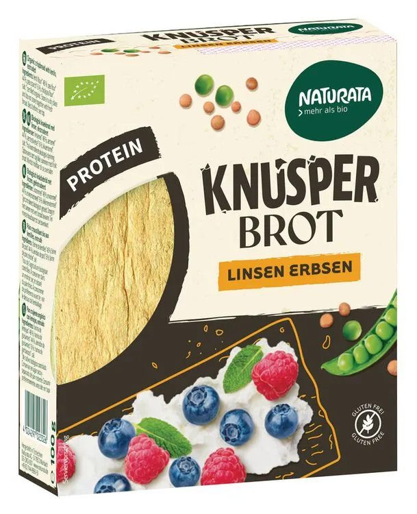 NATURATA - Knusperbrot Linsen Erbsen, kbA, 100g